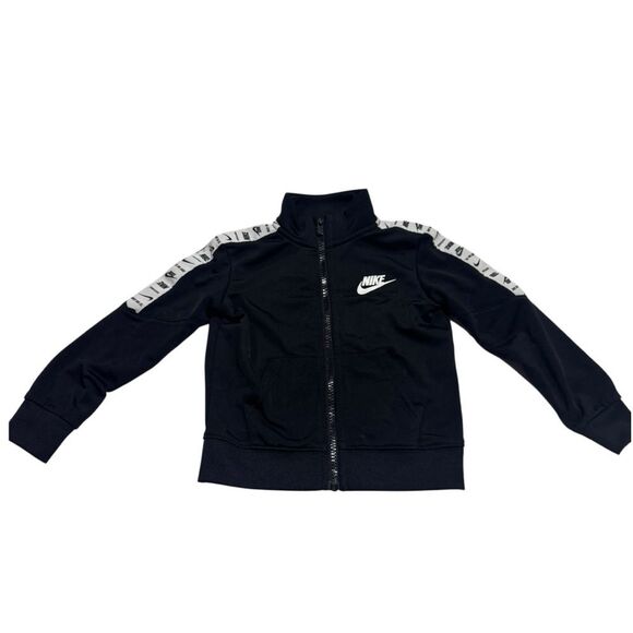 Nike Black Full Zip Athletic Track Jacket - Picture 1 of 4